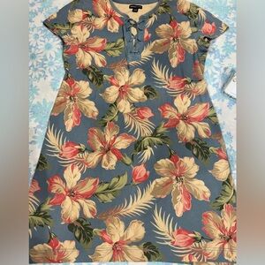 American Living floral cotton dress size L